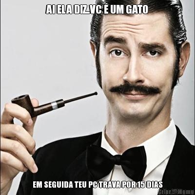 AI ELA DIZ..VC � UM GATO EM SEGUIDA TEU PC TRAVA POR 15 DIAS