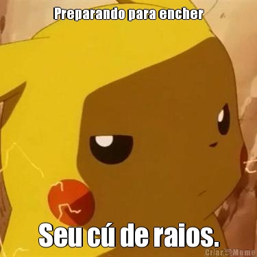 Preparando para encher Seu c� de raios.