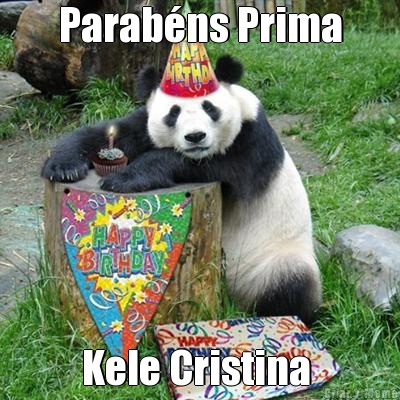 Parab�ns Prima Kele Cristina 