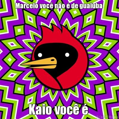 Marcelo voc� n�o � de guaiuba  Kaio voc� � 