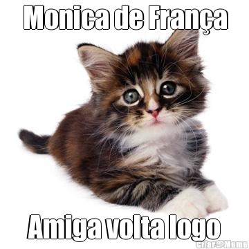 Monica De França Amiga Volta Logo - Meme 