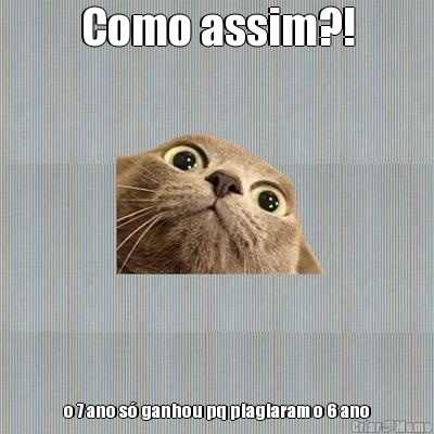 Como assim?! o 7 ano s� ganhou pq plagiaram o 6 ano