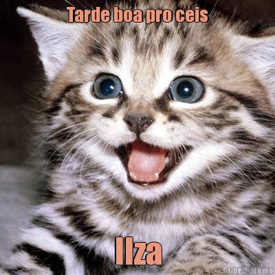 Tarde boa pro ceis Ilza