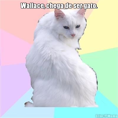 Wallace, chega de ser gato. 