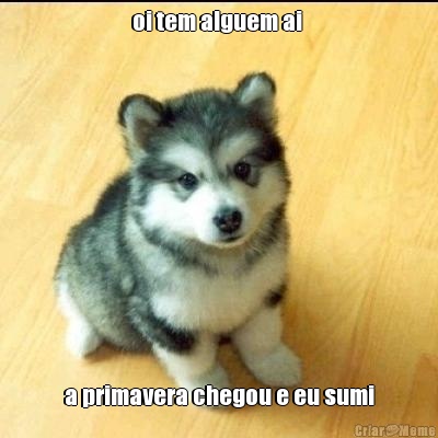 oi tem alguem ai  a primavera chegou e eu sumi