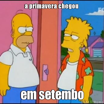 a primavera chegou  em setembo