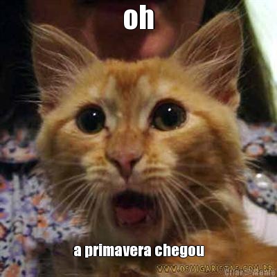 oh a primavera chegou