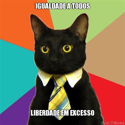IGUALDADE A TODOS LIBERDADE EM EXCESSO