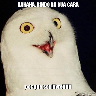HAHAHA, RINDO DA SUA CARA por que sou livre!!!!!!