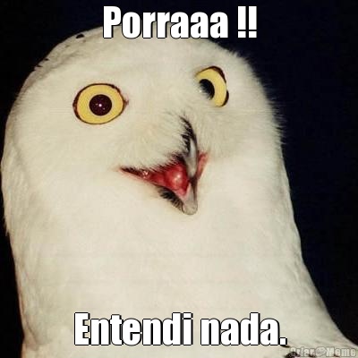 Porraaa !! Entendi nada.