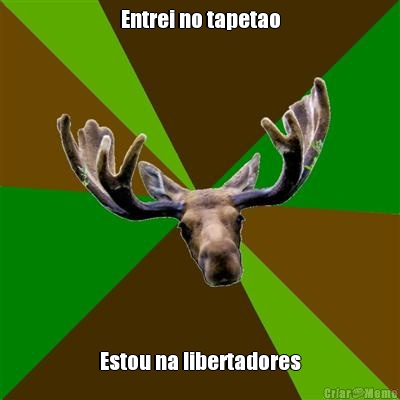 Entrei no tapetao Estou na libertadores