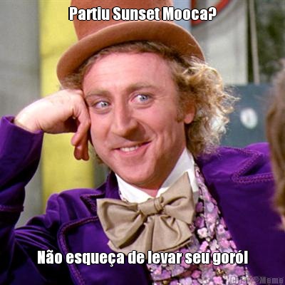Partiu Sunset Mooca? N�o esque�a de levar seu gor�!