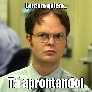 Lorenzo quieto... T� aprontando!