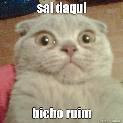 sai daqui bicho ruim