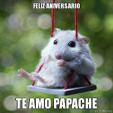 FELIZ ANIVERSARIO TE AMO PAPACHE