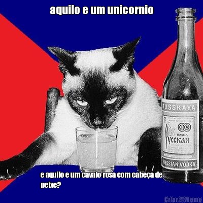 aquilo e um unicornio e aquilo e um cavalo rosa com cabe�a de
peixe?
