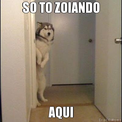 SO TO ZOIANDO AQUI