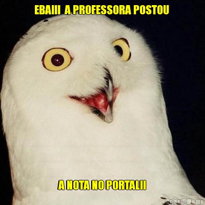 EBA!!!  A PROFESSORA POSTOU  A NOTA NO PORTAL!!