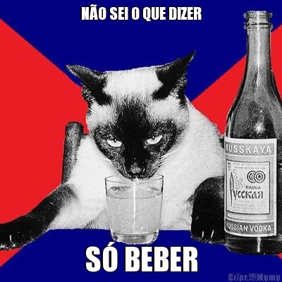N�O SEI O QUE DIZER S� BEBER