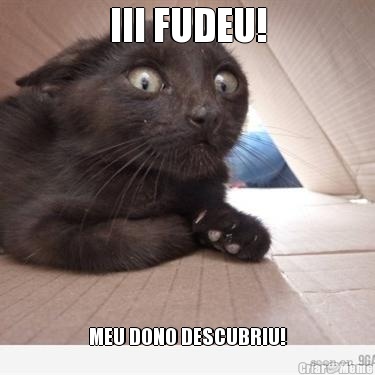 III FUDEU! MEU DONO DESCUBRIU!