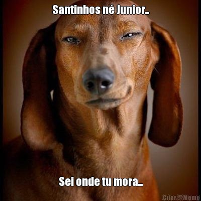 Santinhos n� Junior... Sei onde tu mora...