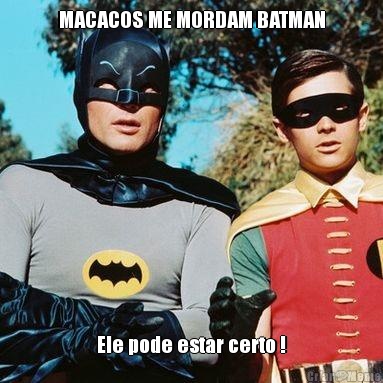 MACACOS ME MORDAM BATMAN Ele pode estar certo !