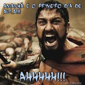 Amanh� � o primeiro dia de
AULA!!! Ahhhhh!!!