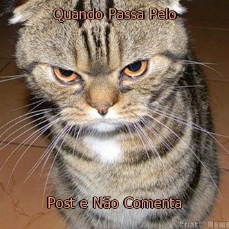 Quando Passa Pelo  Post e N�o Comenta 