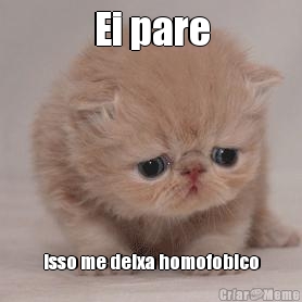 Ei pare isso me deixa homofobico