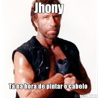 Jhony T� na hora de pintar o cabelo 
