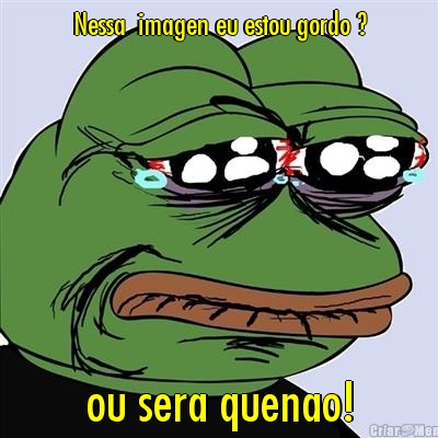 Nessa  imagen eu estou gordo ? ou sera quenao!