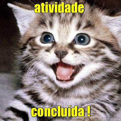 atividade  conclu�da !