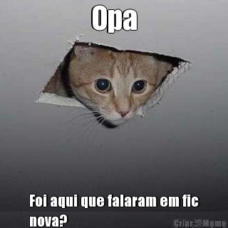 Opa Foi aqui que falaram em fic
nova?