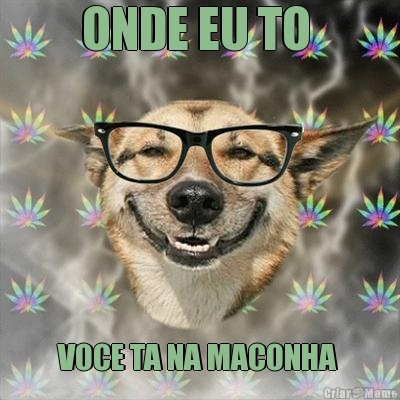 ONDE EU TO  VOCE TA NA MACONHA 