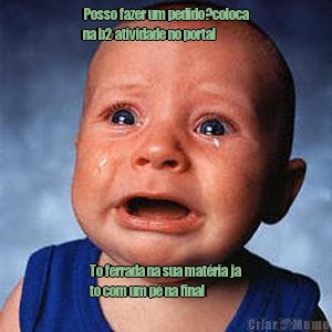 Posso fazer um pedido?coloca
na b2 atividade no portal  To ferrada na sua mat�ria ja
to com um p� na final