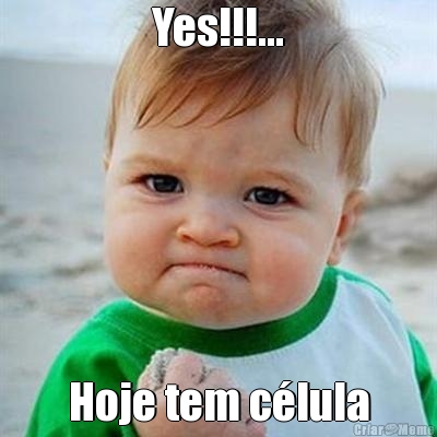 Yes!!!... Hoje tem c�lula