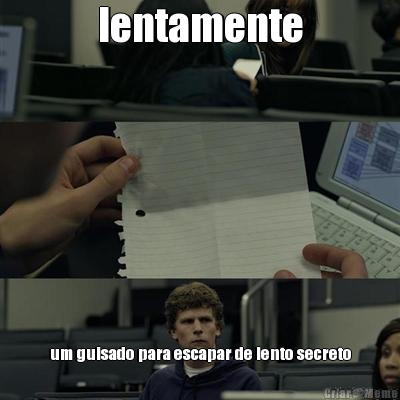 lentamente um guisado para escapar de lento secreto