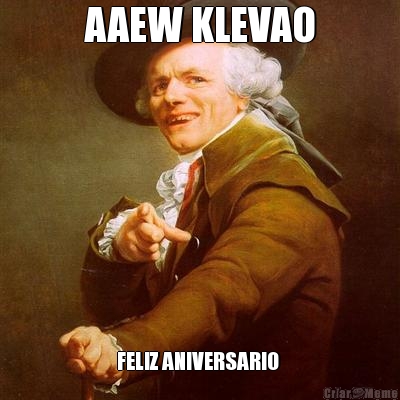AAEW KLEVAO FELIZ ANIVERSARIO 