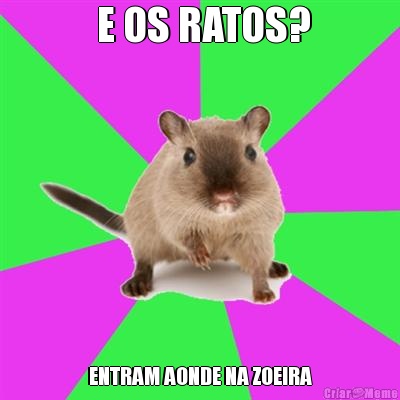  E OS RATOS? ENTRAM AONDE NA ZOEIRA