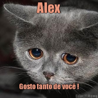 Alex Gosto tanto de voc� !