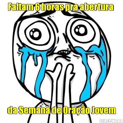 Faltam 6 horas pra abertura  da Semana de Ora��o Jovem
