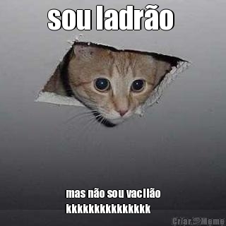 sou ladr�o  mas n�o sou vacil�o
kkkkkkkkkkkkkkk