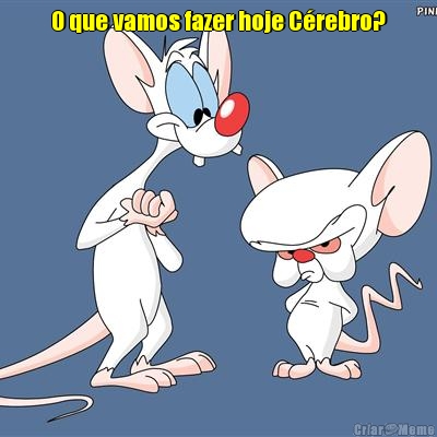 O que vamos fazer hoje C�rebro? 