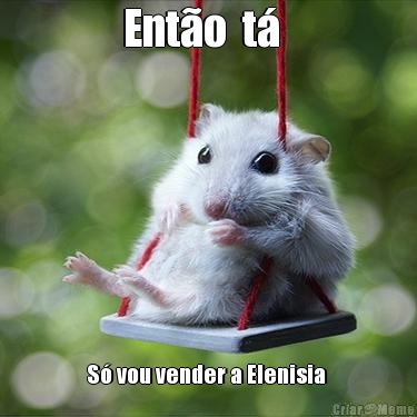 Ent�o  t�   S� vou vender a Elenisia 