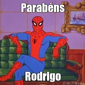 Parab�ns Rodrigo