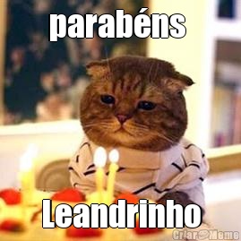 parab�ns  Leandrinho