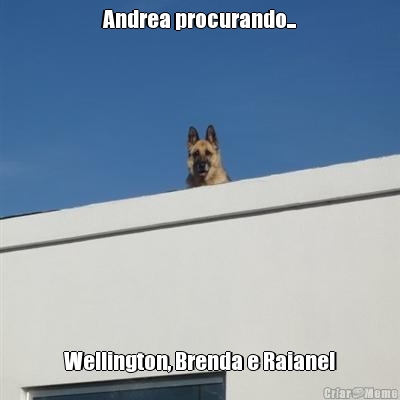 Andrea procurando... Wellington, Brenda e Raiane!
