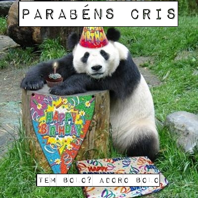 Parab�ns Cris Tem bolo? adoro bolo