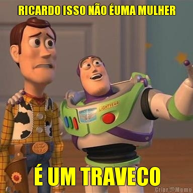 RICARDO ISSO N�O �UMA MULHER � UM TRAVECO