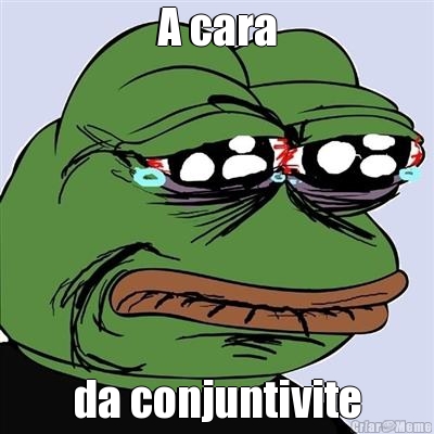 A cara da conjuntivite